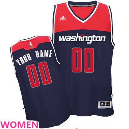 Women%27s Customized Washington Wizards Navy Blue adidas Swingman Alternate Basketball Jersey->customized nba jersey->Custom Jersey